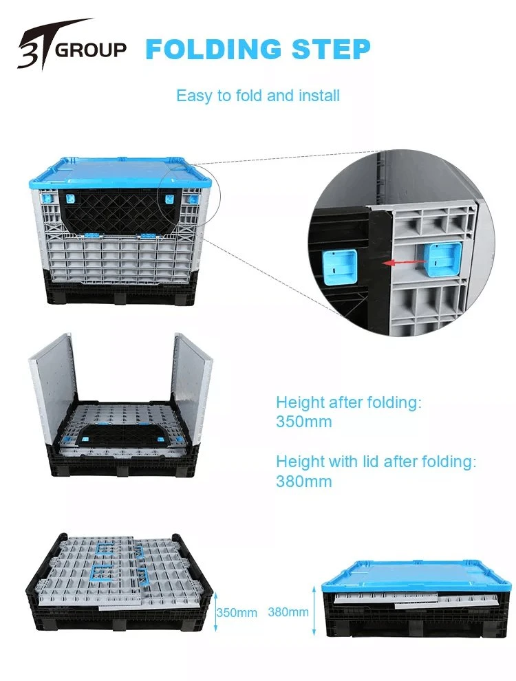Heavy Duty Foldable Plastic Pallet Box factory