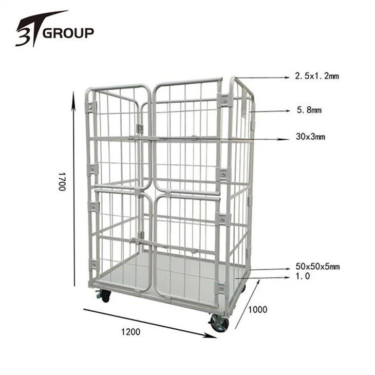 China2-Sided Foldable Roll Container 