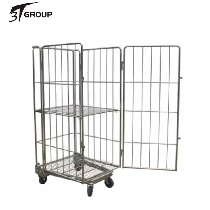 4 Sided Roll Cage Trolley factory